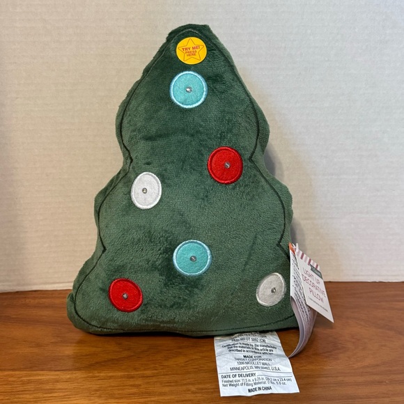 Target Christmas LED Tree Pillow Bullseyes Playground Flashing Lights Novelty - Picture 1 of 9